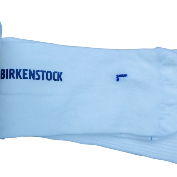 1Pair Birkenstock Men's  White Cotton Footbed Comfort Sole Socks - Picture 7 of 8